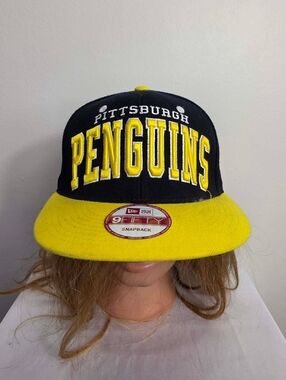 Pittsburgh Penguins NHL Vintage Super Snapback Retro 2-Tone Z Cap